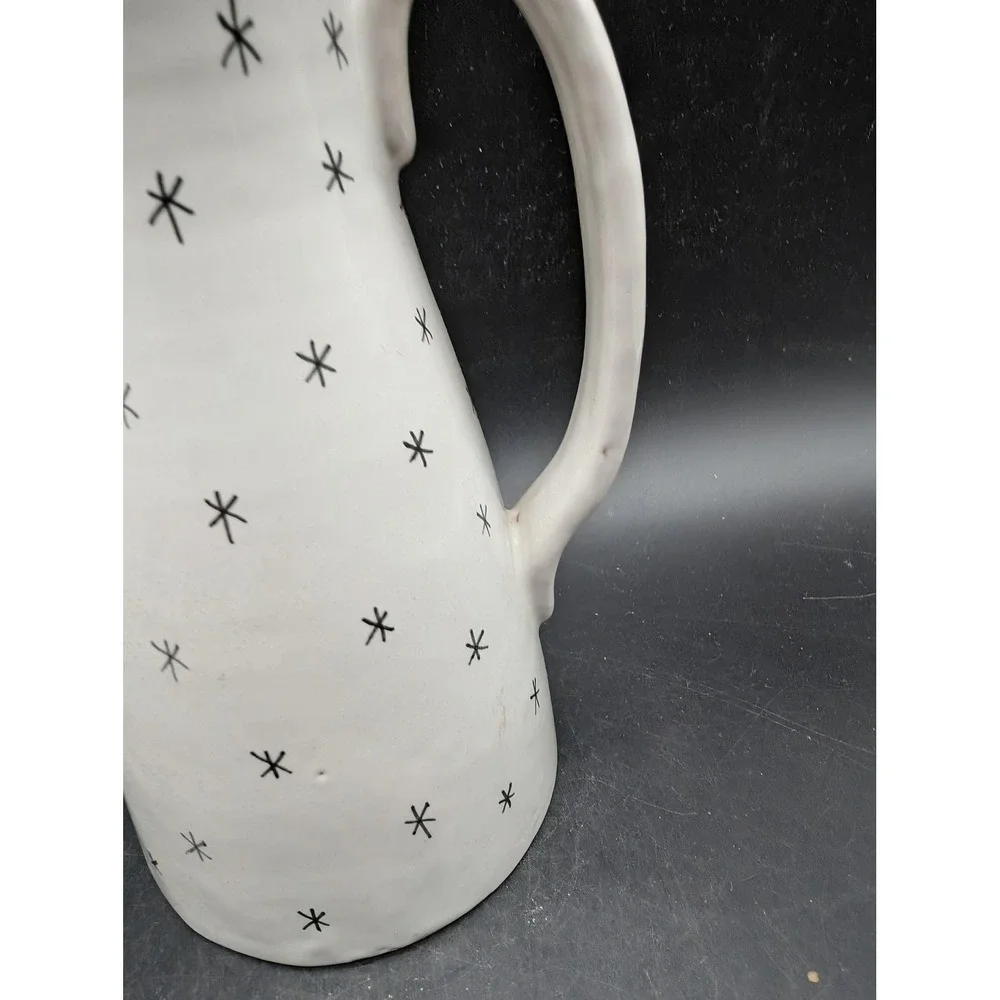 Vintage Raymor Italy Mid Century Modern Starburst Ceramic Coffee Pot Pitcher Lid